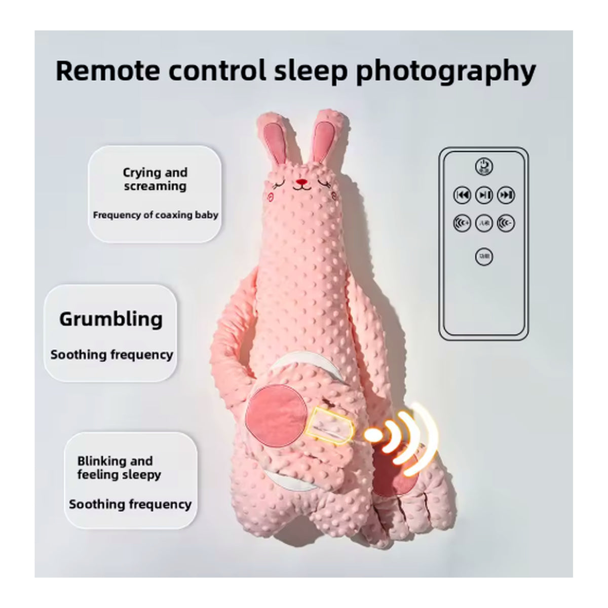 Mimora HugBunny remote control and soothing modes
